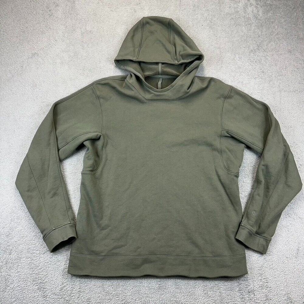 Lululemon French Terry Oversized Hoodie Men Size M Athleisure Sweatshirt Green